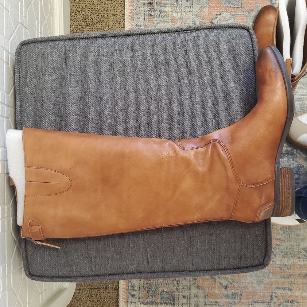 Sam Edelman Penny Tall Riding Boots Leather- Cognac Size 9.5 - Picture 4 of 16